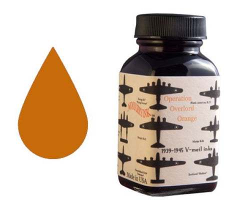 Noodler's Ink Refills V-mail Operation Overlord Orange  Bottled Ink