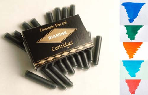 Diamine Refills Floral Mixed Set 20 Per Package  Fountain Pen Cartridge