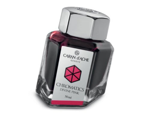 Caran D'ache - Fountain Pen Refills - Chromatics Bottled Ink - Divine Pink