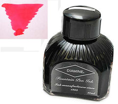 Diamine Refills Cerise  Bottled Ink 80mL