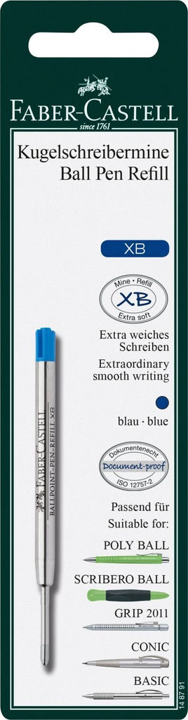 Faber Castell Blue XB Ballpoint Refill