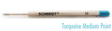 Schmidt P900 Eco by Monteverde Ballpoint Refills - Turquoise - Medium Point