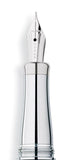 Cross Refills Sauvage Rhodium Plated Solid 18kt w/ Chrome Plated Ring Medium Point Nib
