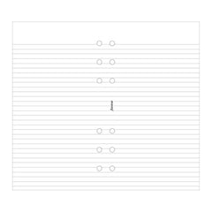 Filofax - Papers Ruled Notepaper - White -  Personal Size