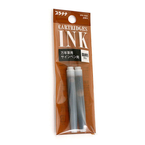 Platinum Refills Brown for Preppy  Fountain Pen Cartridge