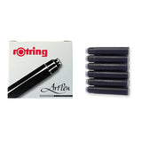 Rotring Refills Black - Box of 6 Ink Cartridges