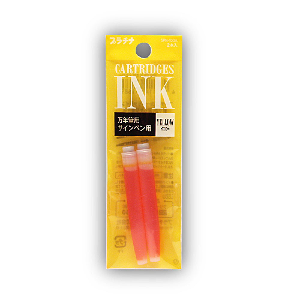 Platinum Refills Yellow for Preppy  Fountain Pen Cartridge