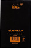Rhodia Staplebound - Notepad - Black - Lined - 4.375 x 6.375