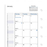 Filofax - Paper Refills - Pocket - Month on Two Pages - English 2018