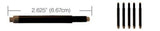 Lamy Refills by Monteverde Fountain Pen Cartridge - Brown (5-Pack)