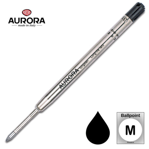 Aurora Refills - Long Life - Black - Medium Point - Ballpoint Pen