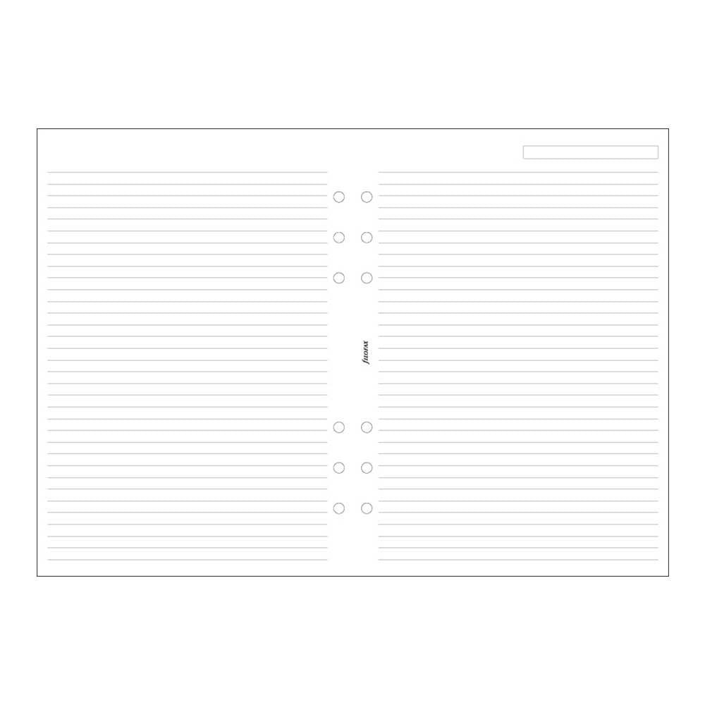 Filofax - Papers Ruled Notepaper - White - A5