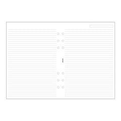 Filofax - Papers Ruled Notepaper - White - A5