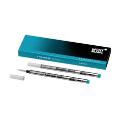 Montblanc Refills Barbados Blue  (2 Pack) Broad Point Fineliner