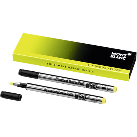 Montblanc Refills Luminous Yellow Document Marker  Rollerball Pen