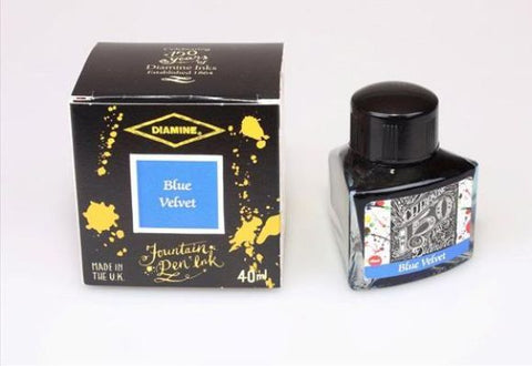 Diamine Refills Blue Velvet Bottled Ink 40mL