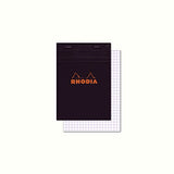 Rhodia Staplebound - Notepad - Black - Graph - 4 x 6