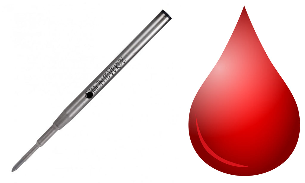 Montblanc Refills By Monteverde - Ballpoint Pen - Red - Medium Point