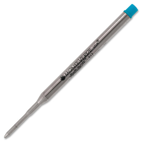 Monteverde Soft Roll Turquoise Refill for Sheaffer and Sailor Medium Point Ballpoint Pen