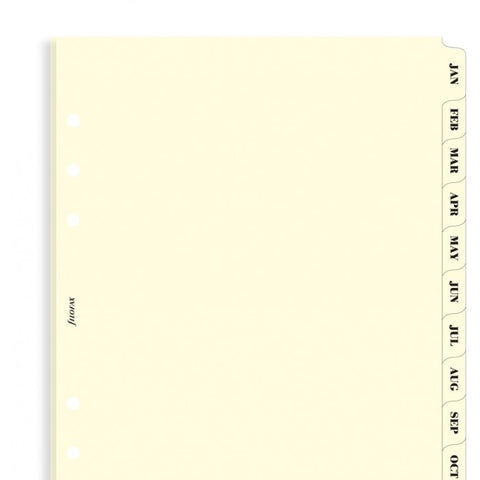 Filofax - A5 Accessories - January to December Index