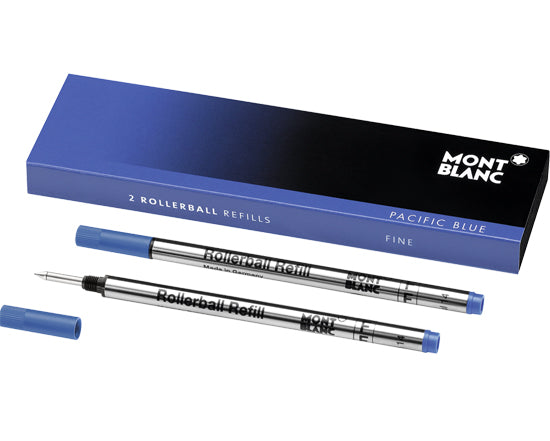 Montblanc Refills Pacific Blue 2 Pack Medium Point Rollerball Pen