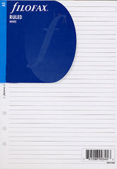 Filofax - Papers Ruled - White - Notepad - A5