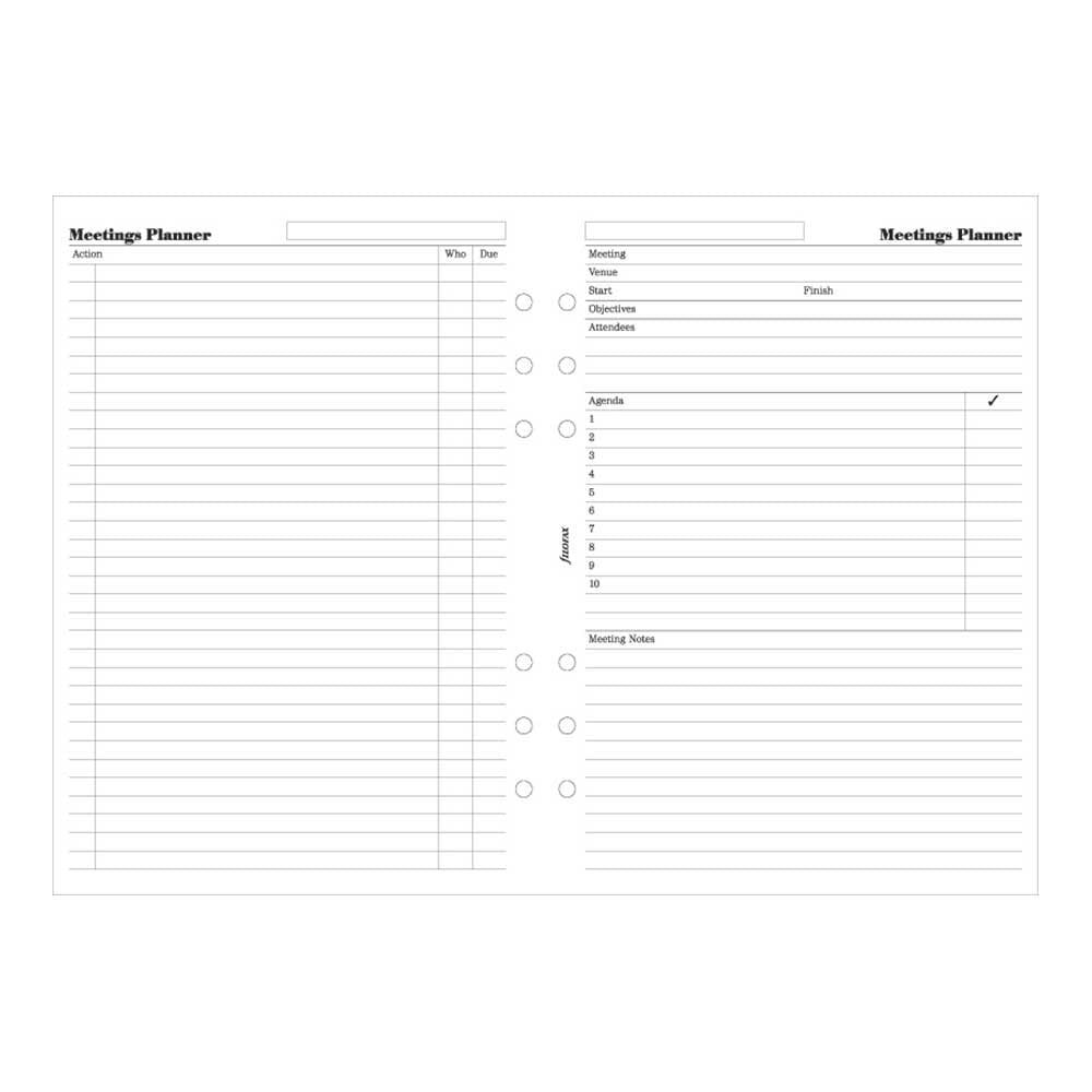 Filofax - Financial Meetings Planner - A5