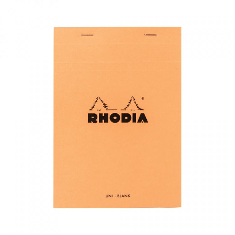 Rhodia Staplebound - Notepad - Orange - Blank - 6 x 8.25
