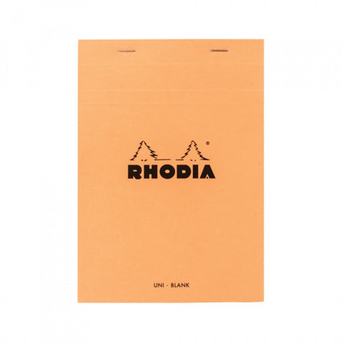Rhodia Staplebound - Notepad - Orange - Blank - 6 x 8.25
