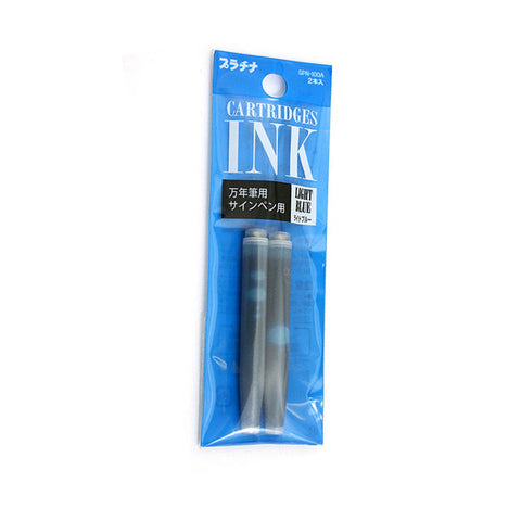 Platinum Refills Light Blue for Preppy  Fountain Pen Cartridge