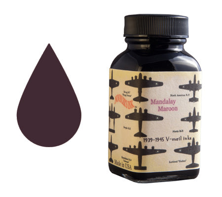 Noodler's Ink Refills V-mail Mandalay Maroon  Bottled Ink