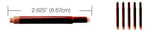 Lamy Refills by Monteverde Fountain Pen Cartridge -  Red (5-Pack)