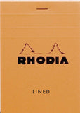 Rhodia Staplebound - Notepad - Orange - Lined - 3.375 x 4.75