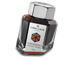 Caran D'ache - Fountain Pen Refills - Chromatics Bottled Ink - Brown