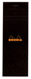 Rhodia Staplebound - Notepad - Black - Graph - 3 x 8.25