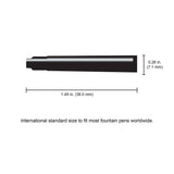 Monteverde Ink Cartridge Refills - International Size - Black 6-pack