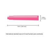 Monteverde Ink Cartridge Refills - International Size - Pink 6-pack