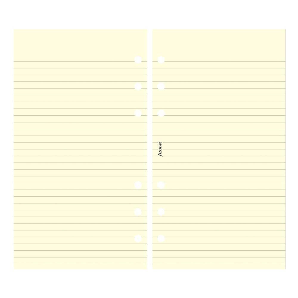 Filofax - Papers Ruled Notepaper - Cotton Cream - Personal Size