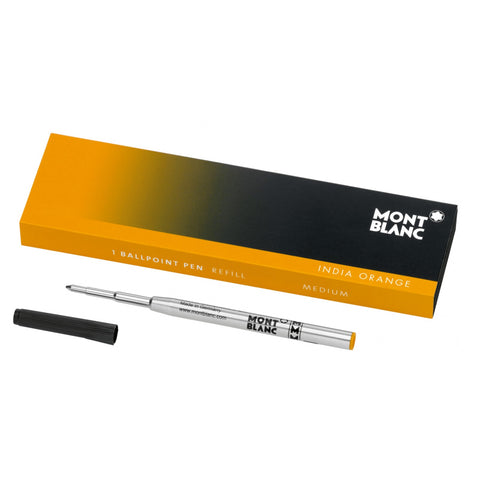 Montblanc India Orange Ballpoint Pen Refill Medium