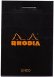 Rhodia Staplebound - Notepad - Lined - Black - 2 x 3