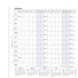 Filofax - Paper Refill - A5 - Full Year Horizontal Planner - English 2018