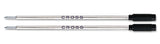 Cross Black Medium Point Ballpoint Pen Refill ( Pack of 2)