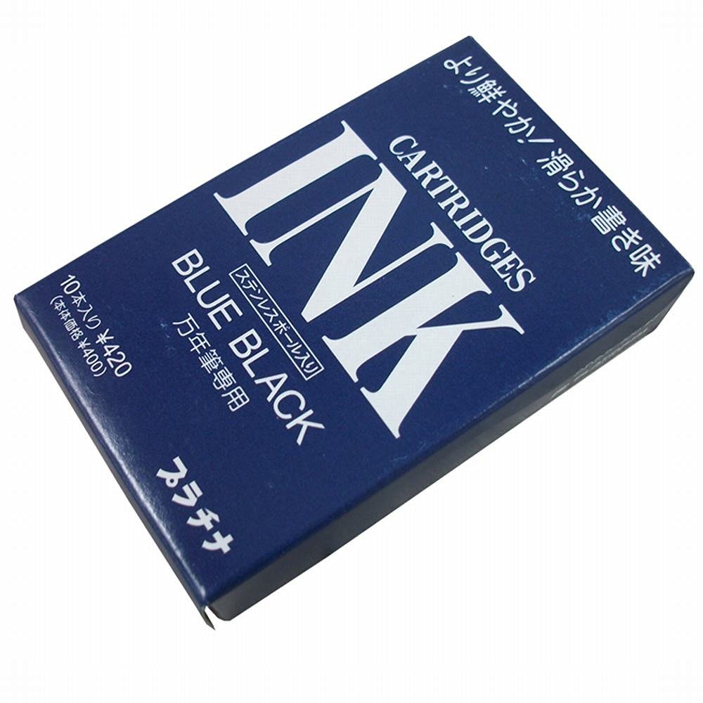 Platinum Refills Blue-Black 10 Pack  Fountain Pen Cartridge