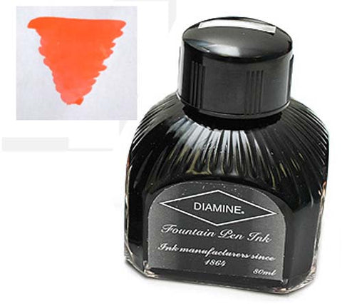 Diamine Refills Coral  Bottled Ink 80mL