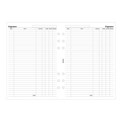 Filofax Financial  Expenses  A5