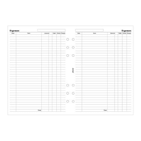 Filofax Financial  Expenses  A5