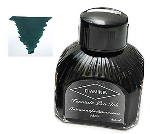 Diamine Refills Sherwood Green  Bottled Ink 80mL