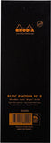 Rhodia Staplebound - Notepad - Black - Lined - 3 x 8.25