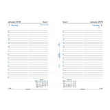 Filofax Day on a Page English 2018 Pocket Size Calendar Refill