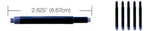 Lamy Refills by Monteverde Fountain Pen Cartridge - Blue Black (5-Pack)